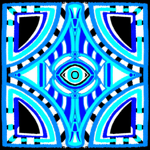 Neon, teal and cerulean blue.