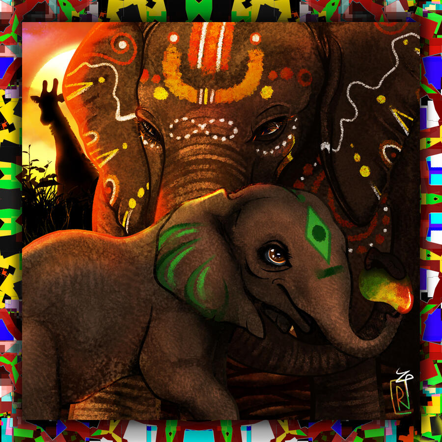 🐘Onlooker at Sunset🦒